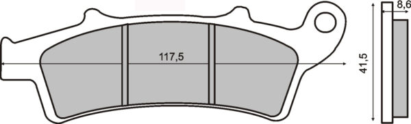 Klocki Hamulcowe Sintered Rms 225102673