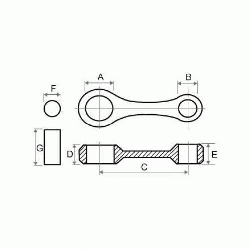Korbowód Tkrj Suzuki Dr200se