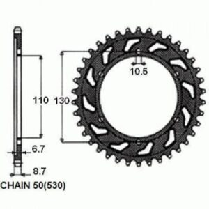Zębatka Napędzana Stalowa Sunstar Sunr1-5480-39