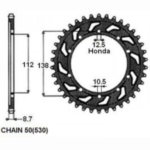 Zębatka Napędzana Stalowa Sunstar Sunr1-5485-39