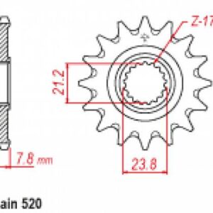 Zębatka Napędowa Sunstar Sunf3g4-13