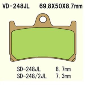 Klocki Hamulcowe Vd-248jl Fa380 Fa252 Pr