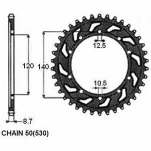 Zębatka Napędzana Stalowa Sunstar Sunr1-5500-42