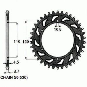 Zębatka Napędzana Stalowa Sunstar Sunr1-5474-44