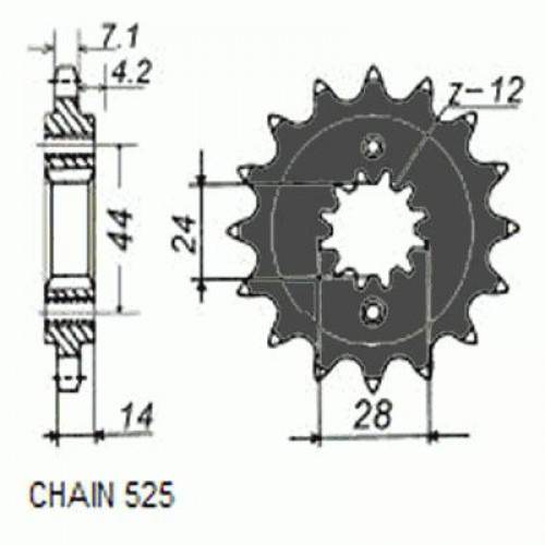 Zębatka Napędowa Sunstar Sunf418-17