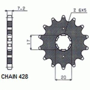 Zębatka Napędowa Sunstar Sunf222-15