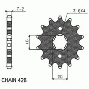 Zębatka Napędowa Sunstar Sunf228-14