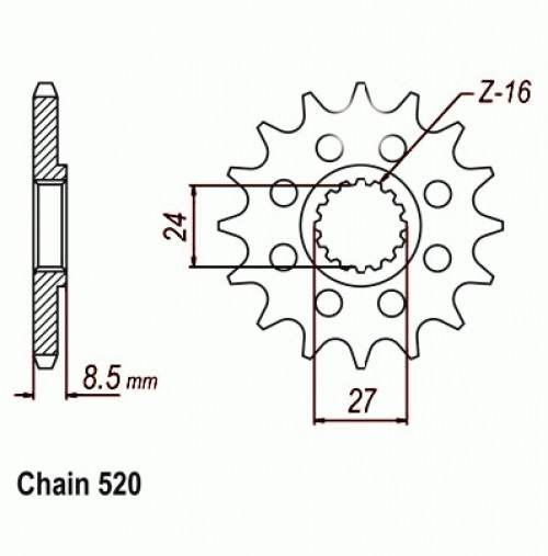 Zębatka Napędowa Sunstar Sunf3b3-17