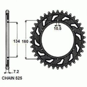 Zębatka Napędzana Stalowa Sunstar Sunr1-4633-45