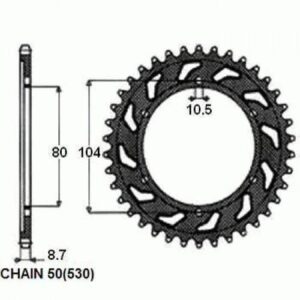 Zębatka Napędzana Stalowa Sunstar Sunr1-5353-45