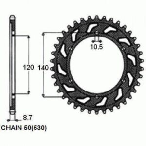 Zębatka Napędzana Stalowa Sunstar Sunr1-5526-46