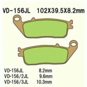 Klocki Hamulcowe Vesrah Vd-156/3jl