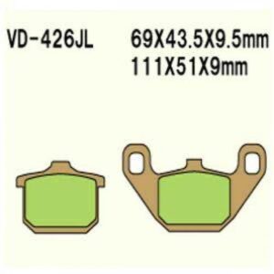 Klocki Hamulcowe Vesrah Vd-426jl