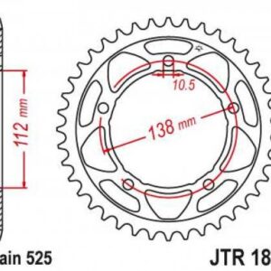 Zębatka Napędzana Jt Jtr1877.45