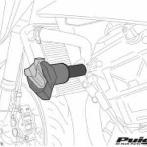 Crash Pady Puig Do Yamaha Fz6 N/S/S2 04-10 Czarne