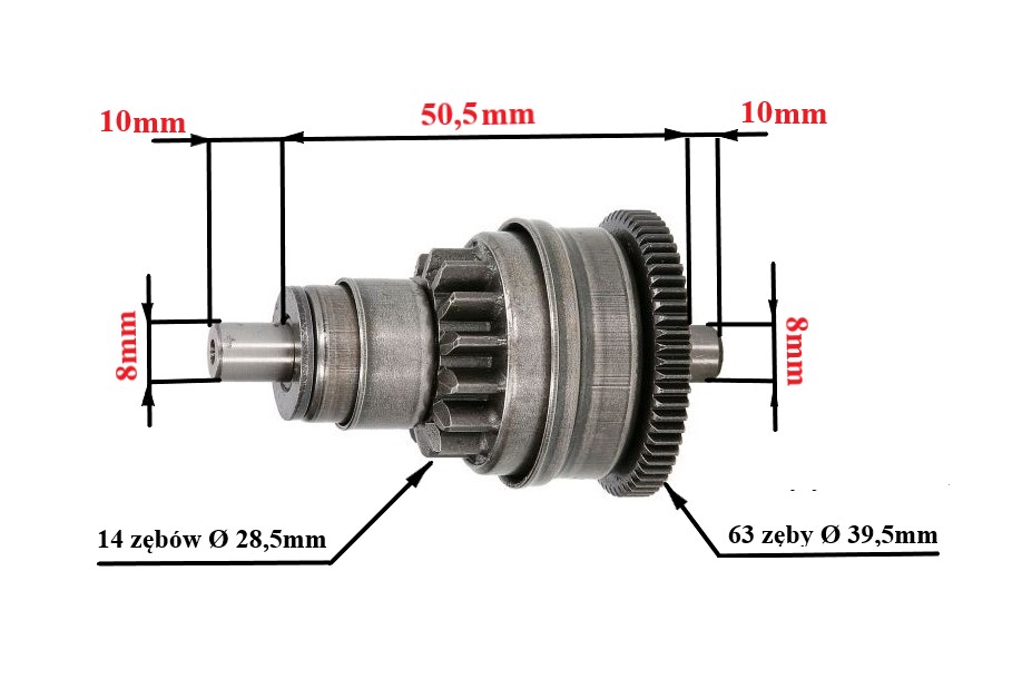 Bendix Rozrusznika Honda Tact 50 Suzuki Ad50 Ky Bendix Rozrusznika Honda Tact 50 Suzuki Ad50 Ky - obrazek 3