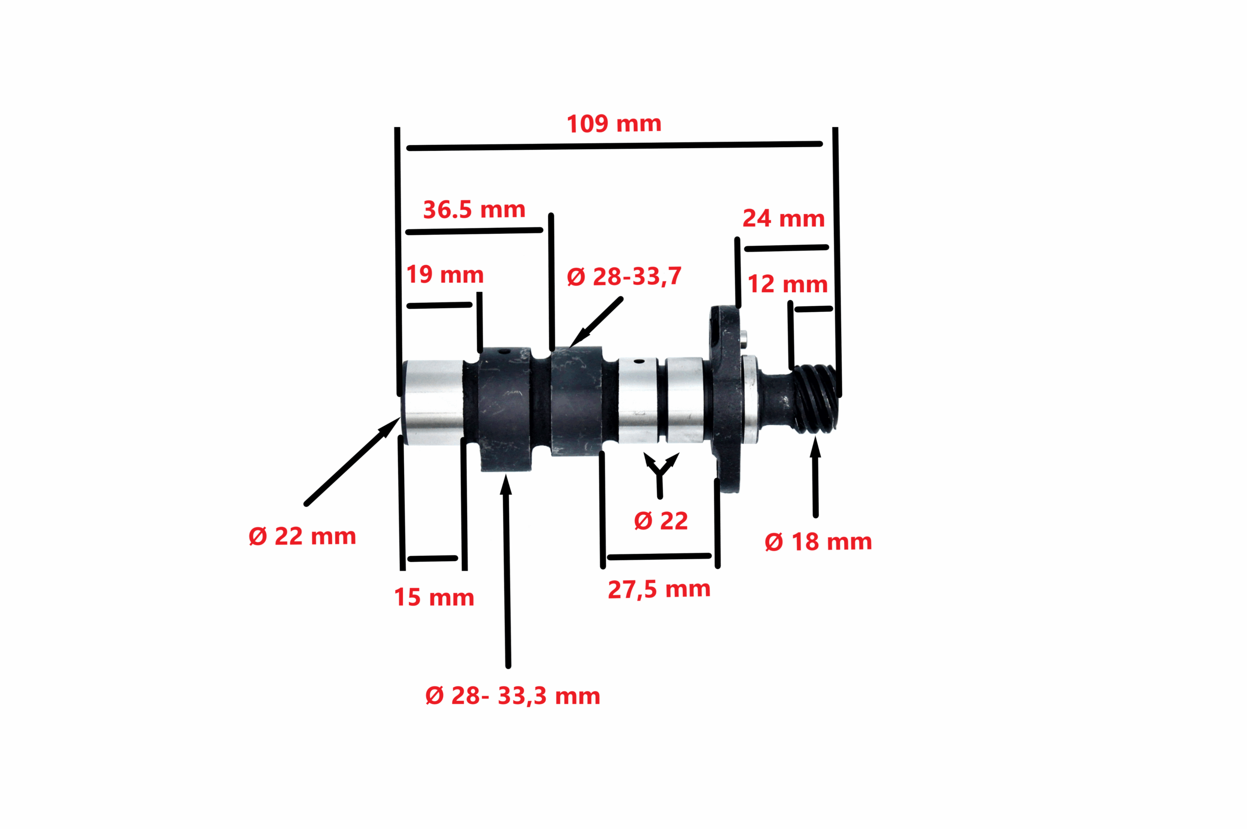Wałek Rozrządu Bez Zębatki Suzuki Gn Gz 125 Wałek Rozrządu Bez Zębatki Suzuki Gn Gz 125 - obrazek 2