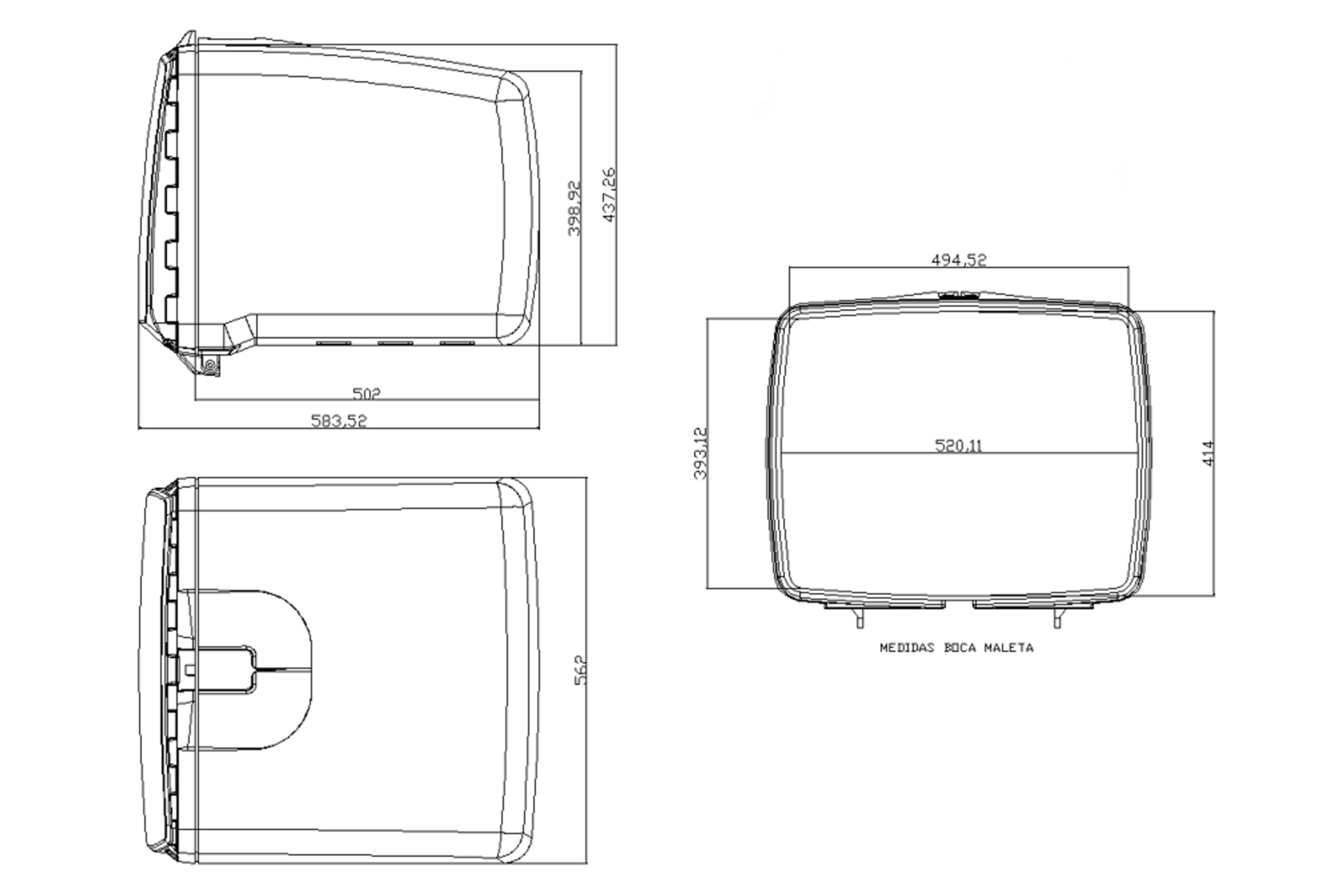 Kufer Puig Plastikowy Dla Kurierów Czarny 100l Kufer Puig Plastikowy Dla Kurierów Czarny 100l - obrazek 3