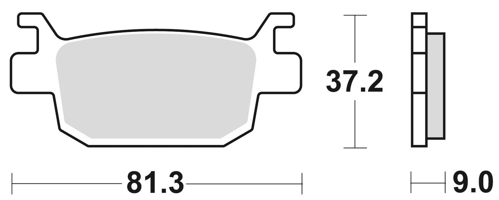 Klocki Hamulcowe Semi Metallic 908sm1 Klocki Hamulcowe Semi Metallic 908sm1 - obrazek 2