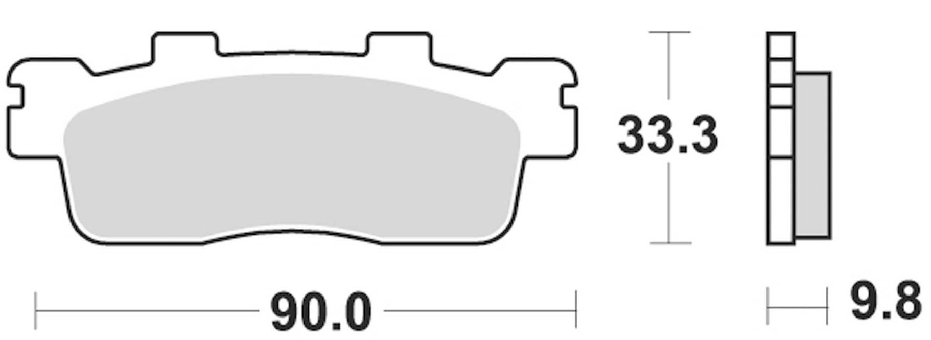 Klocki Hamulcowe Semi Metallic 945sm1 Klocki Hamulcowe Semi Metallic 945sm1 - obrazek 2