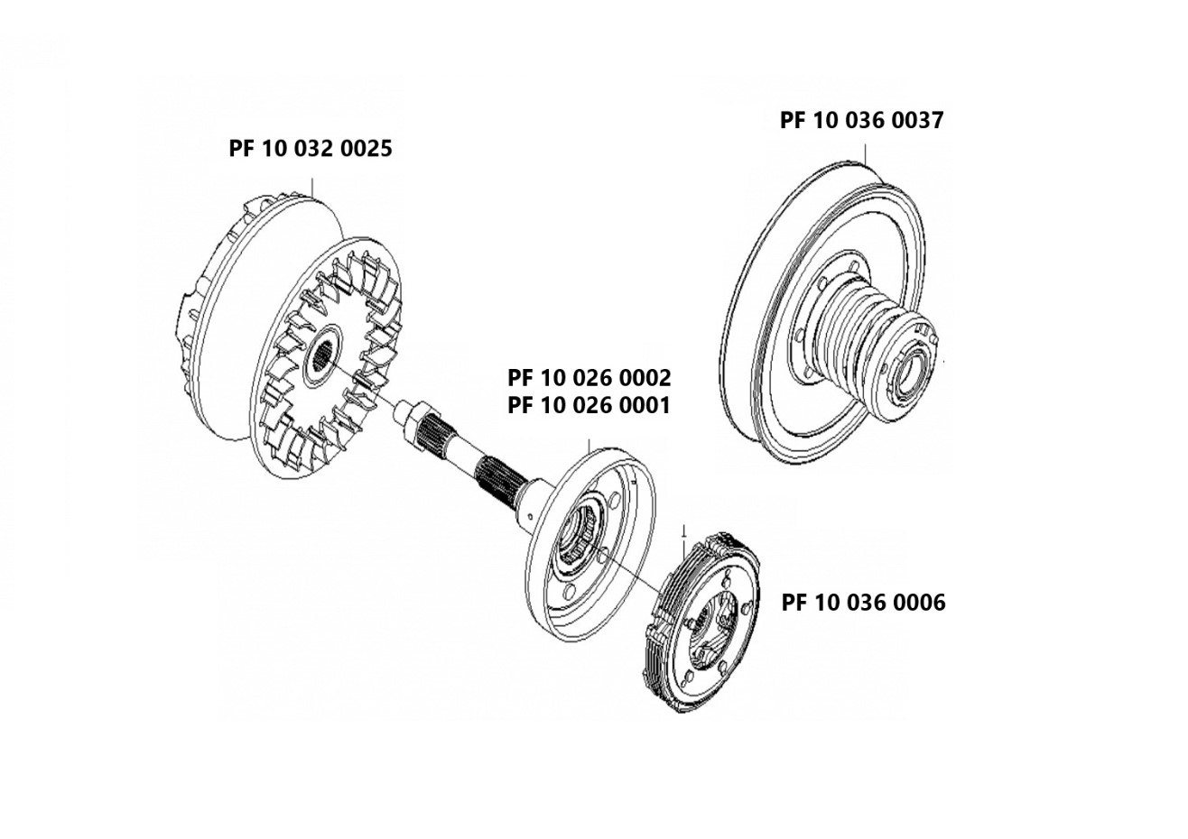 Wariator Kompletny Cf Moto 500 600 800 Power Force Wariator Kompletny Cf Moto 500 600 800 Power Force - obrazek 7
