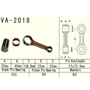 Korbowód Vesrah Va-2018 Yamaha Yfm660 Raptor 02-05r Grizzly 660 02-08r.