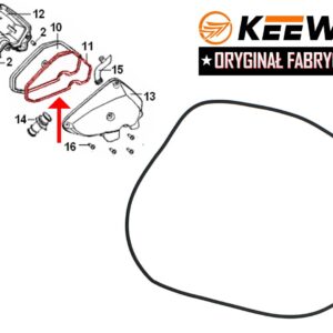 Uszczelka filtra powietrza keewa hurrican 50 oryginał