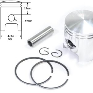 Tłok piaggio typhoon air cool 80cc 47,5mm pin12 std