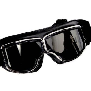 Gogle retro r-03 srebrna szyba wb