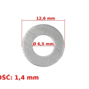 Podkładka aluminiowa fi 6,5x12,6x1,4