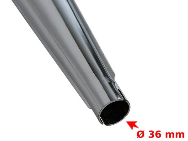 Tłumik wsk 125 chrom duells di - obrazek 3