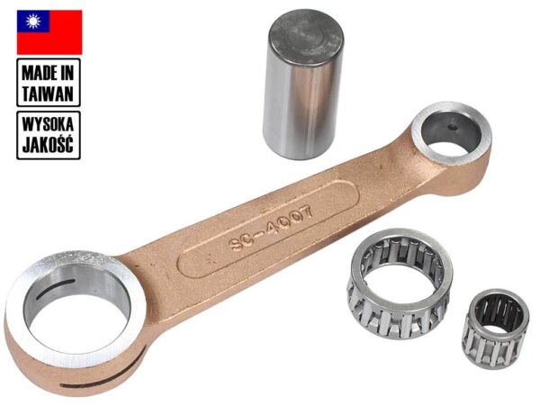 Korbowód wsk 125 czop 22mm duells kpl di