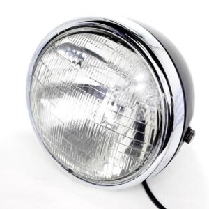 Lampa przód ftc-1015 black ramka chrom