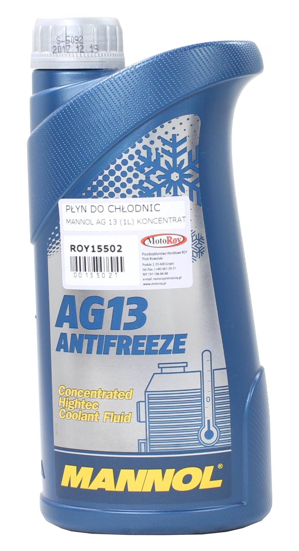 Płyn do chłodnic mannol ag 13 koncentrat zielony 1l