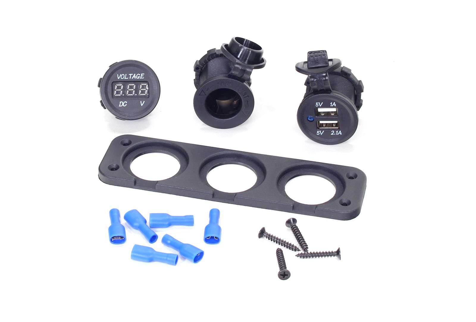 Gniazdo ładowania uniwersalne zestaw 12-24v 1b wb Gniazdo ładowania uniwersalne zestaw 12-24v 1b wb - obrazek 2