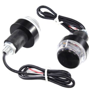 Lampa led końcówka kierownicy niebieski/żółty