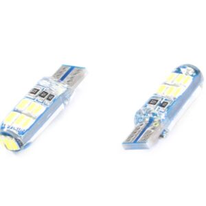 Żarówka 12v led t10-4014-15smd biała silikon