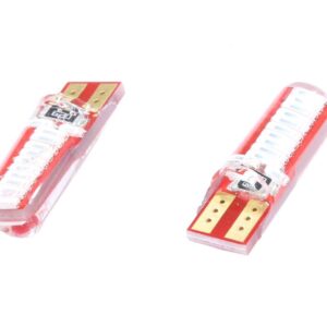 Żarówka 12v led t10-4014-24smd niebieska silikon