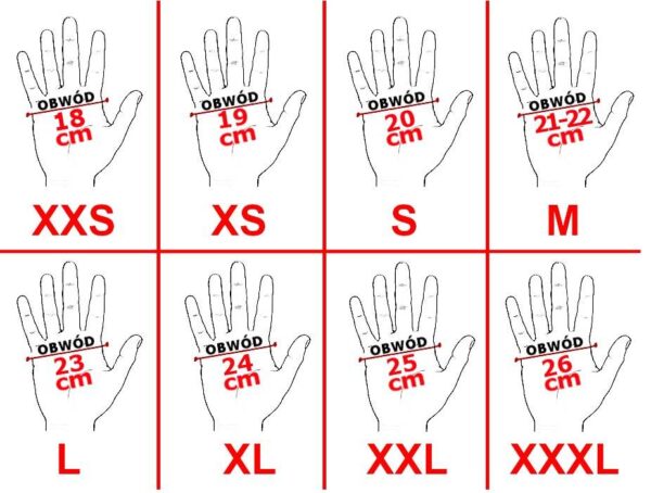 Rękawice mcs-17 niebieskie xxl - obrazek 6
