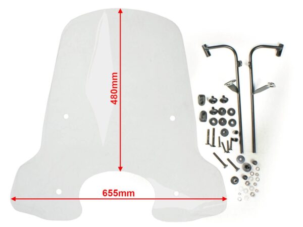 Szyba czołowa skuter-owiewka ym-4287 kymco new lik - obrazek 3