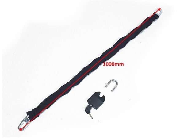 Blokada przeciwkradzieżowa łańcuch/kłódka 1m oxf-017 10cm*10cm*1m ox - obrazek 3