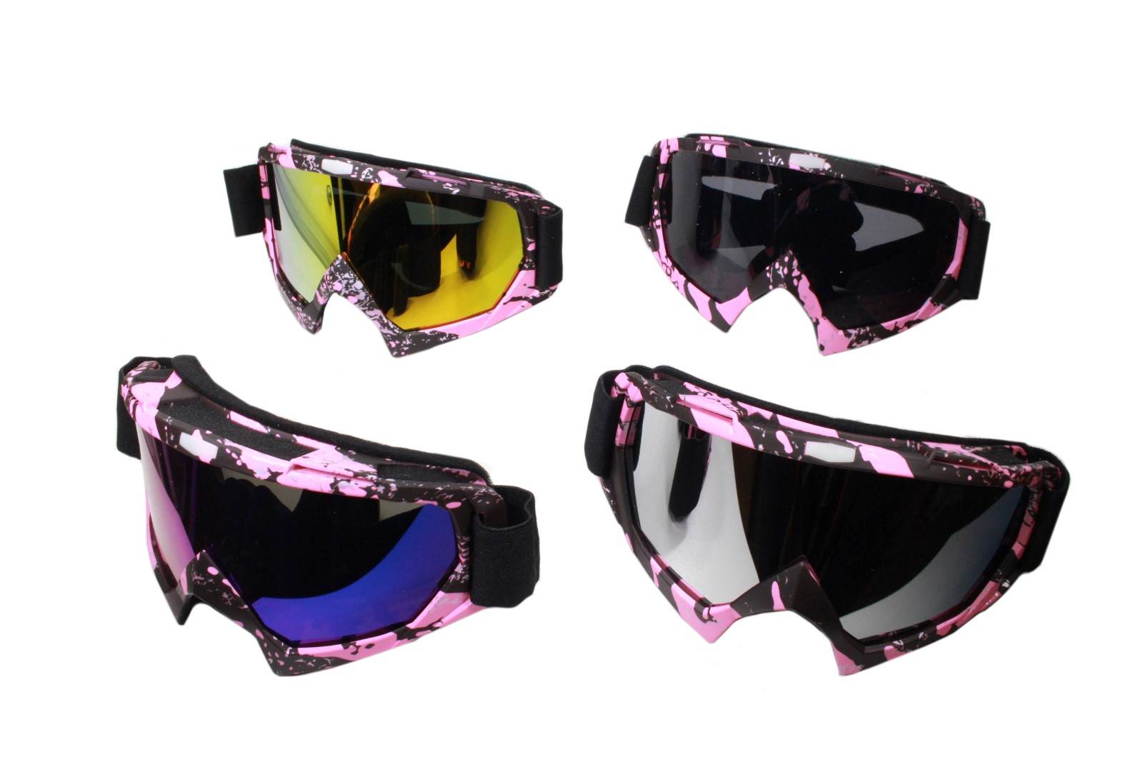 Gogle ochronne różne kolory szyb 9-39 motyw różowy Gogle ochronne różne kolory szyb 9-39 motyw różowy - obrazek 2