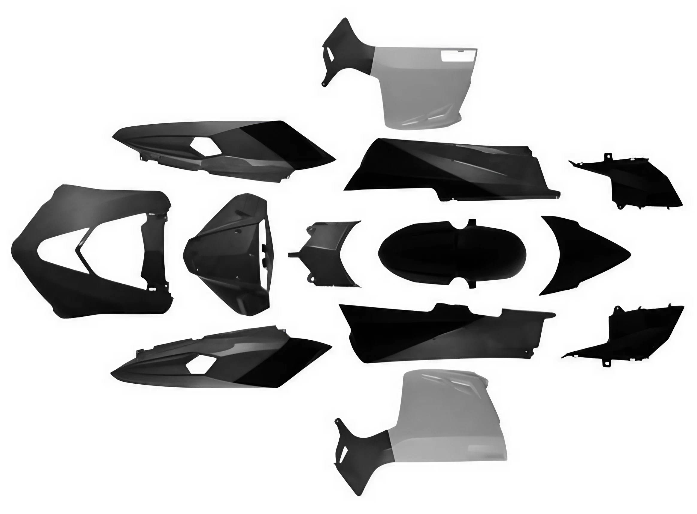 Zestaw plastików osłony owiewki błotnik longjia lj