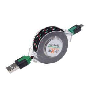 Kabel mocny usb a - micro usb zwijany 1m