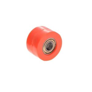 Rolka prowadząca łańcucha nap. 38 mm pomarańczowa