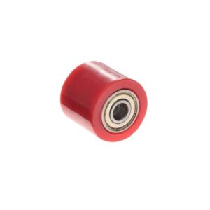 Rolka prowadząca łańcucha napędowego 32mm czerwona