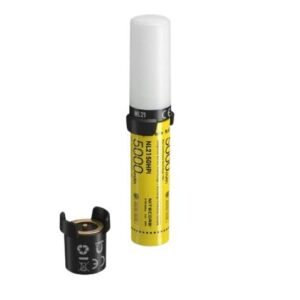 Bateria z latarką i ładowarką nitecore 21700