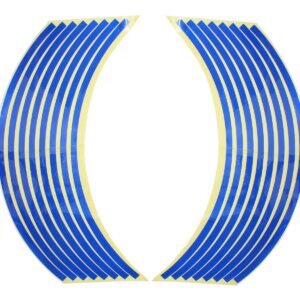 Naklejki odblaskowe na obręcze kół niebieskie oxf-43621 kpl.ox