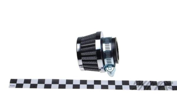 Filtr powietrza 38 mm stożkowy mały niski chrom
