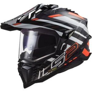 Kask ls2 mx701 explorer c edge black orange 06 m